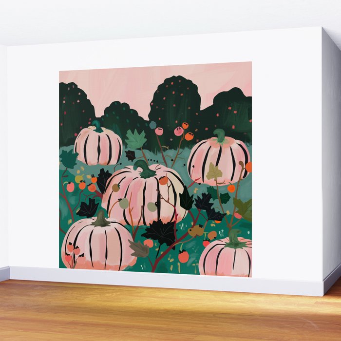 Pumpkin Patch  Wall Mural Gallery Image 2