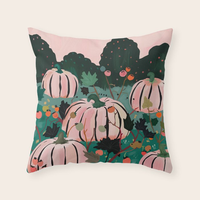 Pumpkin Patch  Throw Pillow Gallery Image 1