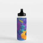 Bouquet In Blue Water Bottle Gallery Image 3