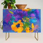 Bouquet In Blue Credenza Gallery Image 1