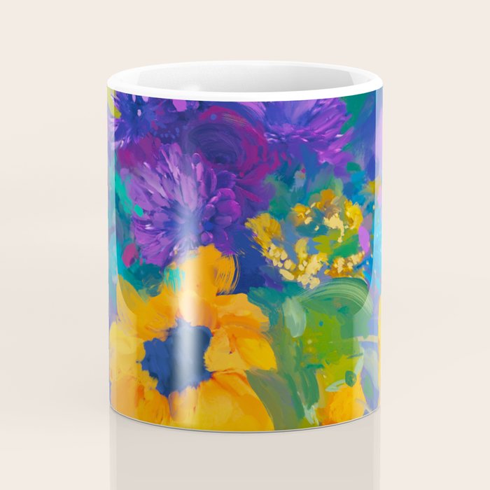 Bouquet In Blue Coffee Mug Gallery Image 4