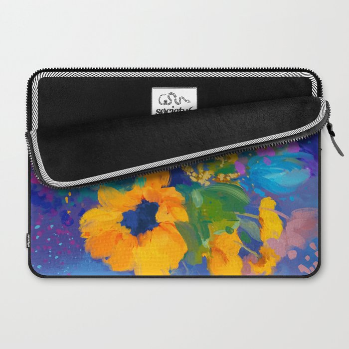 Bouquet In Blue Laptop Sleeve Gallery Image 2