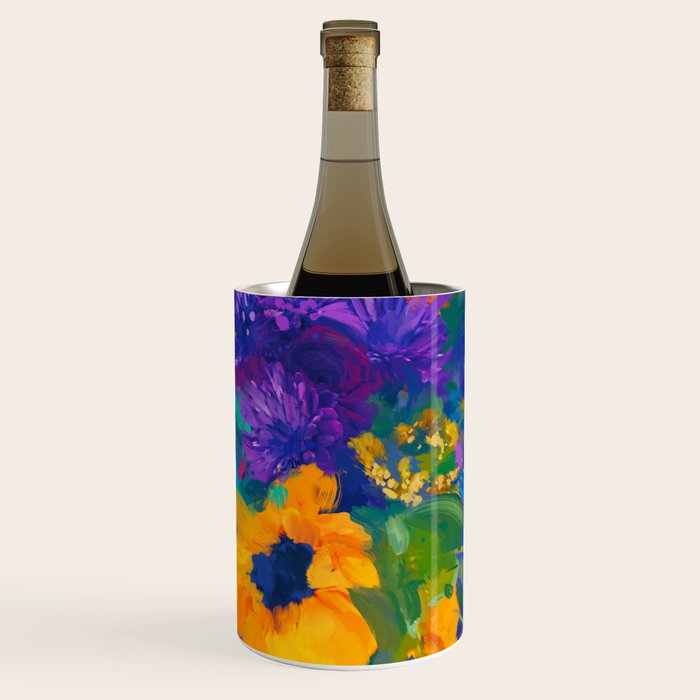 Bouquet In Blue Wine Chiller Gallery Image 1
