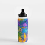 Bouquet In Blue Water Bottle Gallery Image 2