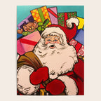 SANTA CLAUS WITH BOXES OF PRESENTS Poster Gallery Image 4