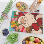 SANTA CLAUS WITH BOXES OF PRESENTS Cutting Board Gallery Image 2