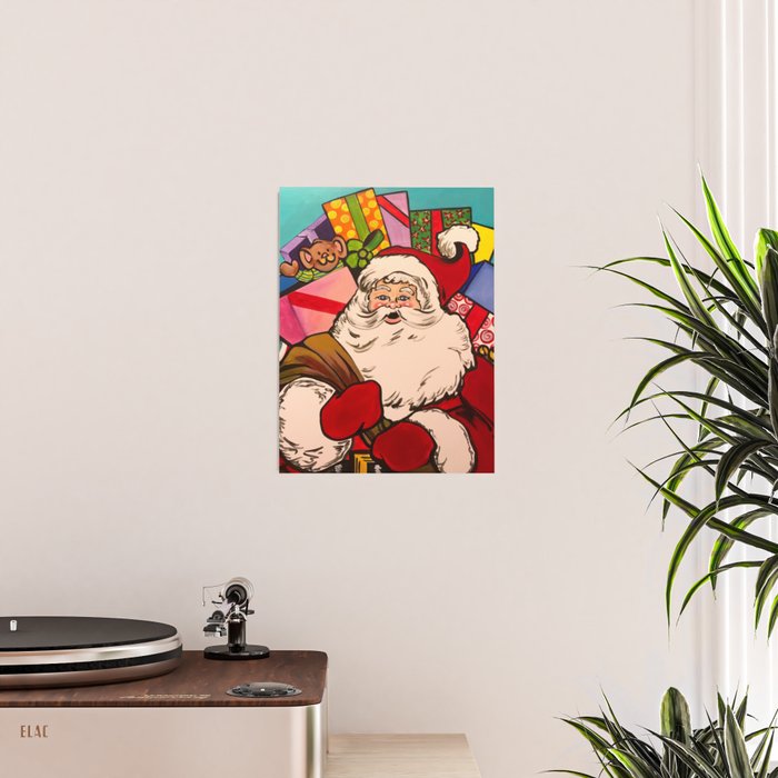 SANTA CLAUS WITH BOXES OF PRESENTS Poster Gallery Image 2