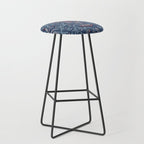 Lobster and crab coastal nostalgia navy Stool Gallery Image 1