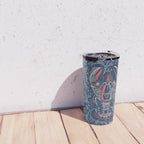 Lobster and crab coastal nostalgia navy Travel Mug Gallery Image 4