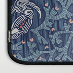Lobster and crab coastal nostalgia navy Laptop Sleeve Gallery Image 3