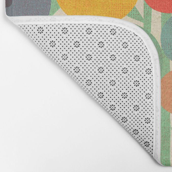 Cat in flower garden Bath Mat Gallery Image 2
