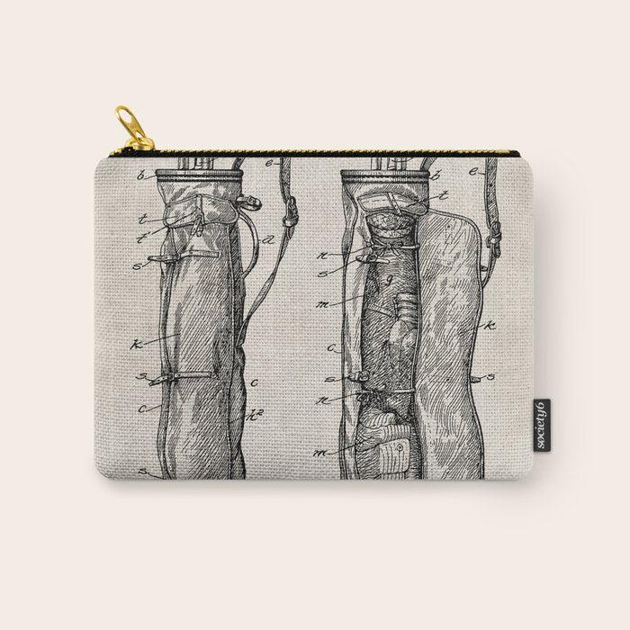 Golf Bag Patent - Caddy Art - Antique Carry All Pouch Gallery Image 1