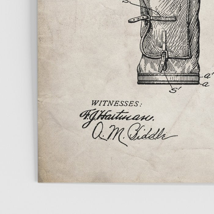Golf Bag Patent - Caddy Art - Antique Poster Gallery Image 3