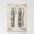 Golf Bag Patent - Caddy Art - Antique Stationery Card Gallery Image 2