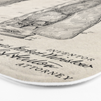 Golf Bag Patent - Caddy Art - Antique Bath Mat Gallery Image 3