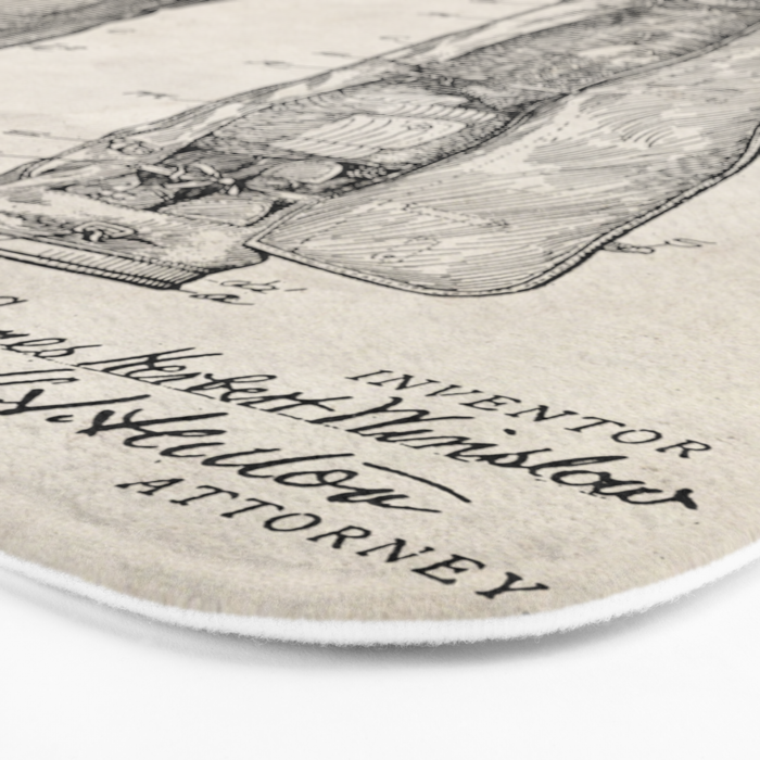 Golf Bag Patent - Caddy Art - Antique Bath Mat Gallery Image 3