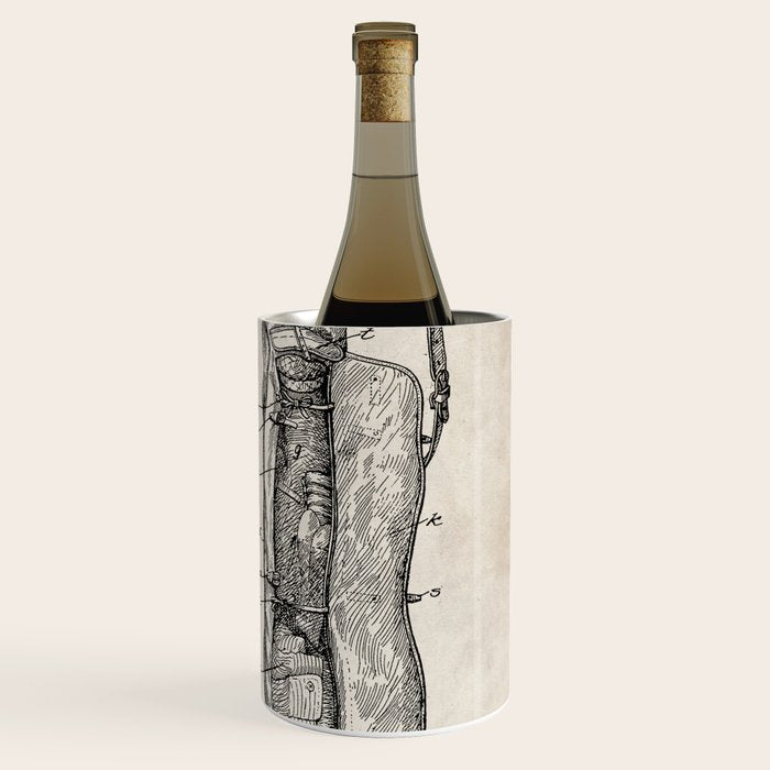 Golf Bag Patent - Caddy Art - Antique Wine Chiller Gallery Image 3
