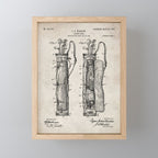 Golf Bag Patent - Caddy Art - Antique Mini Art Print Gallery Image 1