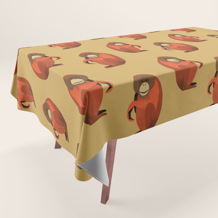 Whimsy Orangutan Tablecloth Gallery Image 1