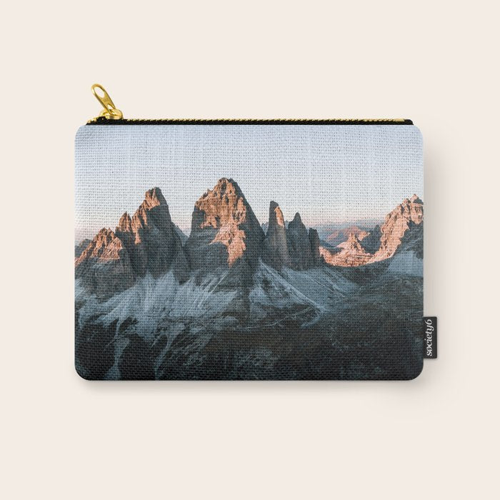 Dolomites sunset panorama - Landscape Photography Carry All Pouch Gallery Image 1
