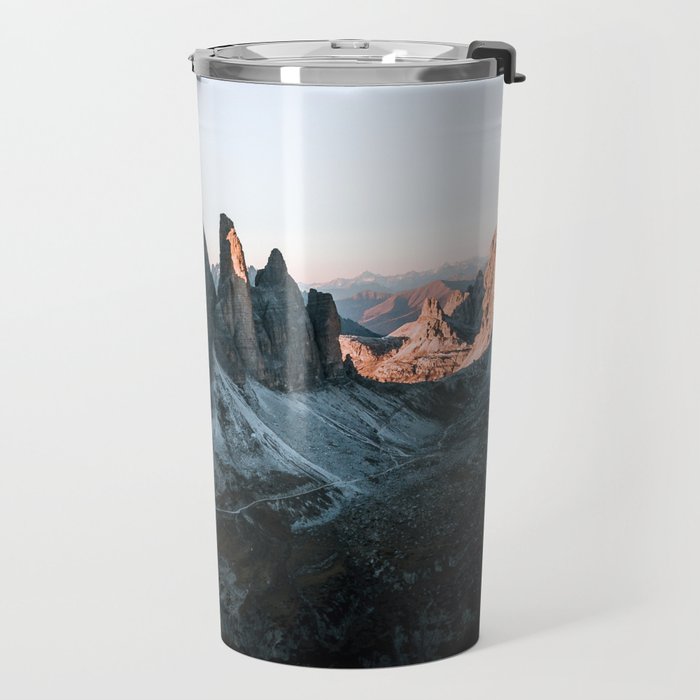 Dolomites sunset panorama - Landscape Photography Travel Mug Gallery Image 2