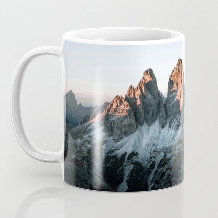 Dolomites sunset panorama - Landscape Photography Coffee Mug Gallery Image 3