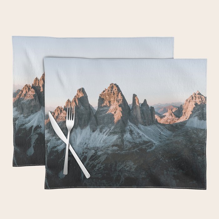Dolomites sunset panorama - Landscape Photography Placemat Gallery Image 1