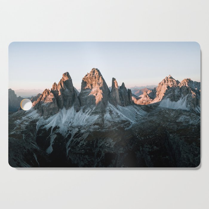 Dolomites sunset panorama - Landscape Photography Cutting Board Gallery Image 1