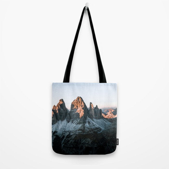 Dolomites sunset panorama - Landscape Photography Tote Bag Gallery Image 2
