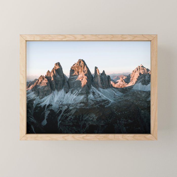 Dolomites sunset panorama - Landscape Photography Mini Art Print Gallery Image 1