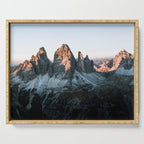 Dolomites sunset panorama - Landscape Photography Serving Tray Gallery Image 1