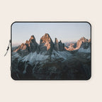 Dolomites sunset panorama - Landscape Photography Laptop Sleeve Gallery Image 1