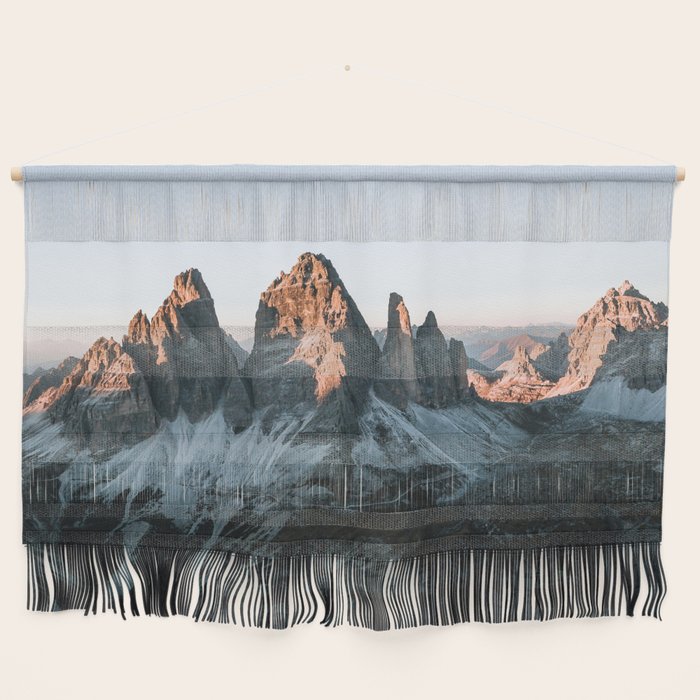 Dolomites sunset panorama - Landscape Photography Wall Hanging Gallery Image 1