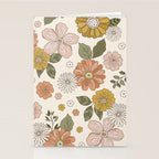 Floral PATTERN in Pink Yellow Green Stationery Card Gallery Image 2