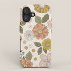 Floral PATTERN in Pink Yellow Green iPhone Case Gallery Image 1