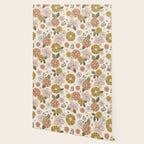 Floral PATTERN in Pink Yellow Green Wallpaper Gallery Image 2