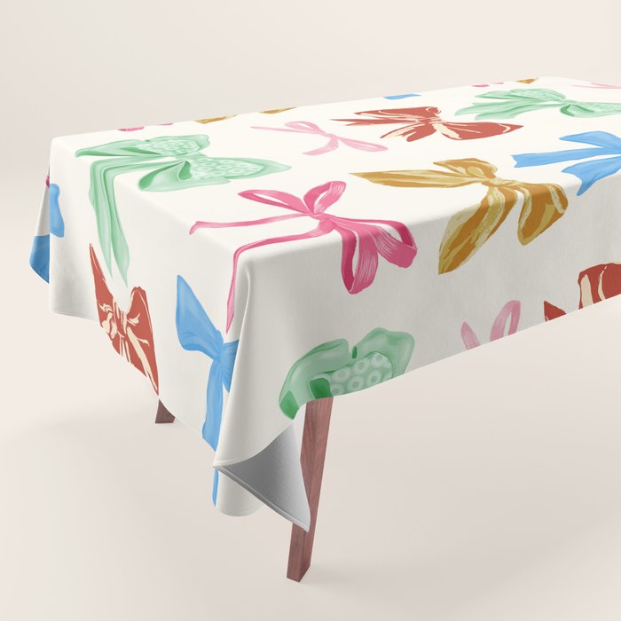 Holiday colorful bows Tablecloth Gallery Image 1