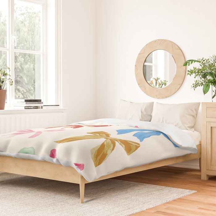Holiday colorful bows Duvet Cover Gallery Image 2