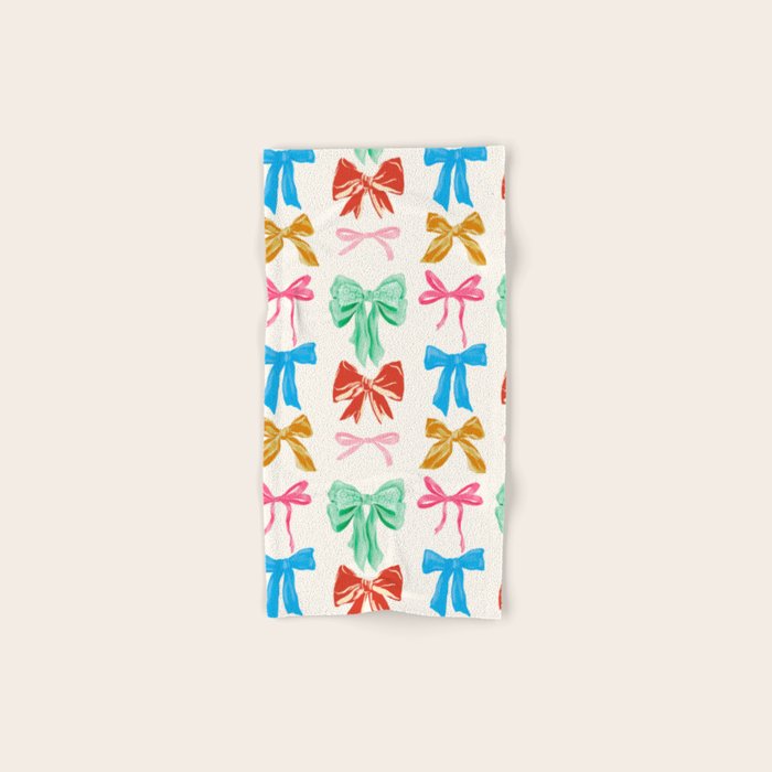 Holiday colorful bows Bath Towel Gallery Image 1