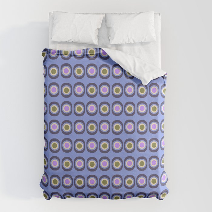 Mid-century Modern Pattern - Blue Duvet Cover Gallery Image 6