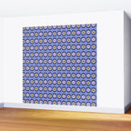 Mid-century Modern Pattern - Blue Wall Mural Gallery Image 2