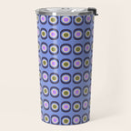 Mid-century Modern Pattern - Blue Travel Mug Gallery Image 2
