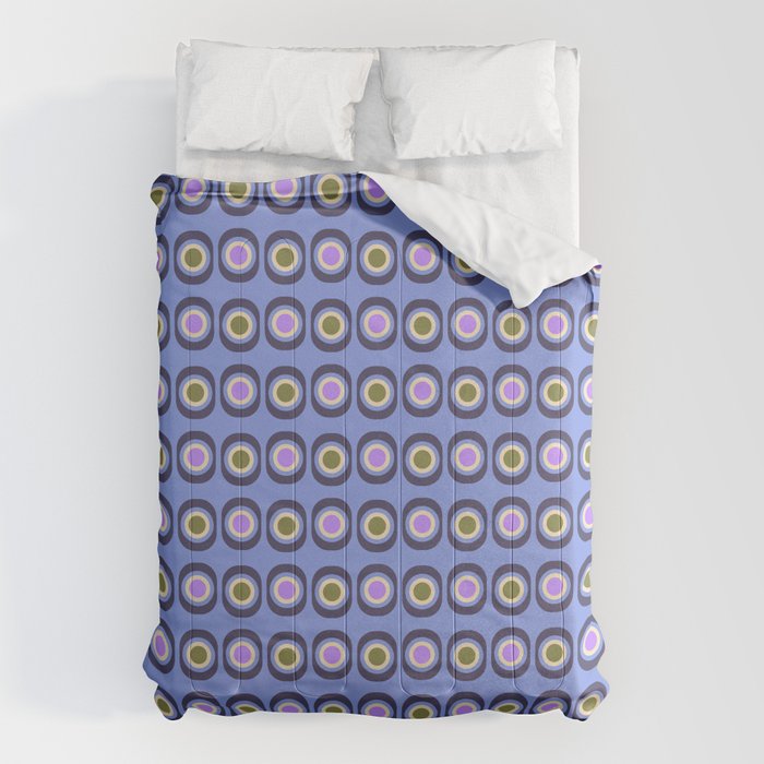 Mid-century Modern Pattern - Blue Comforter Gallery Image 1