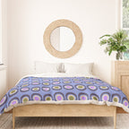 Mid-century Modern Pattern - Blue Duvet Cover Gallery Image 3