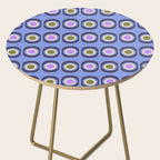 Mid-century Modern Pattern - Blue Side Table Gallery Image 2
