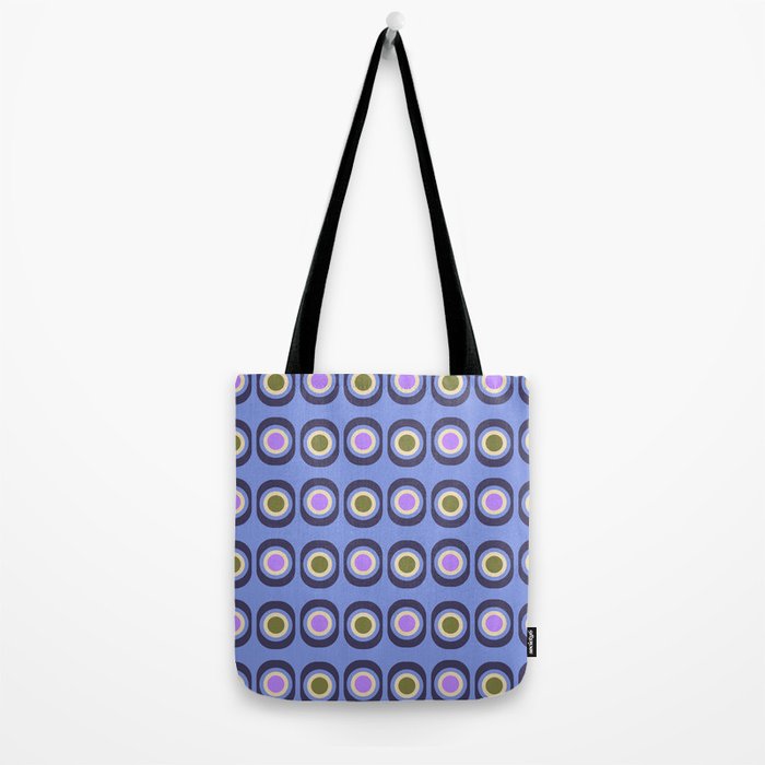 Mid-century Modern Pattern - Blue Tote Bag Gallery Image 2