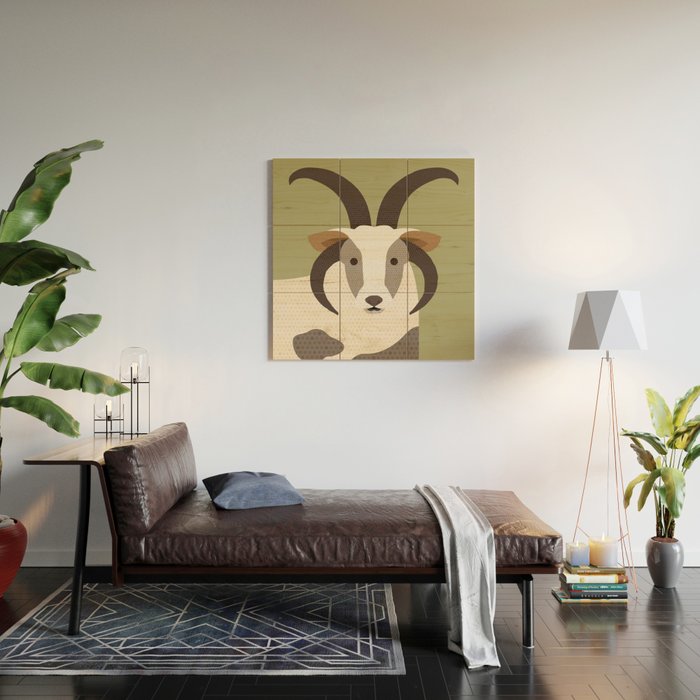 Whimsy Jacob Sheep Wood Wall Art Gallery Image 2