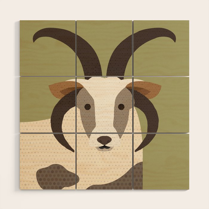 Whimsy Jacob Sheep Wood Wall Art Gallery Image 1