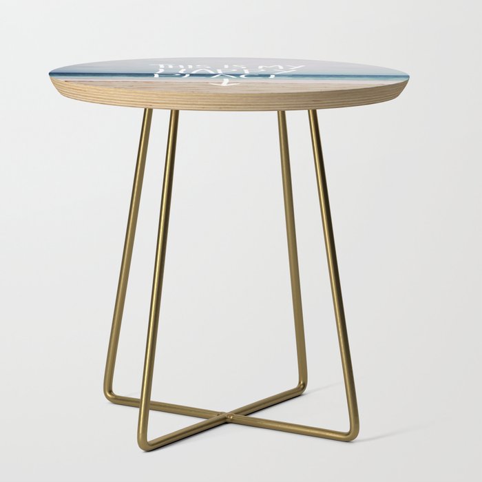 My Happy Place (Beach) Side Table Gallery Image 1