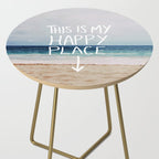 My Happy Place (Beach) Side Table Gallery Image 2